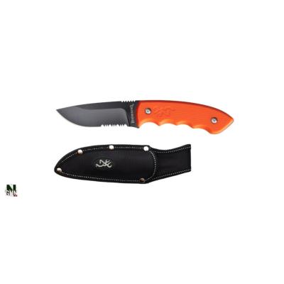 BROWNING - COUTEAU FIXE - EXPLORER - ORANGE - POIGNEE ANTIGLISSE - 32220184