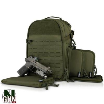 SAVIOR - HOUSSE - SAC A DOS - 3 ARMES DE POING - OD GREEN - BP-3IN1-COMPACT-OG*