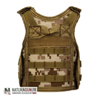 NATURAGUN® - GOODIES - GILET PARE BALLE DECO - BOUTEILLE BIERE - SABLE CAMO