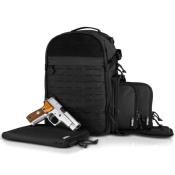 SAVIOR - HOUSSE - SAC A DOS - 3 ARMES DE POING - NOIR - BP-3IN1-COMPACT-BK*