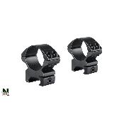 HAWKE - MONTAGE OPTIQUE - MATCH RING MOUNTS - D30 - R21 - MEDIUM - WEAV. - 22116