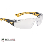 BOLLE - LUNETTE PROTECTION - SAFETY RUSH+ - INCOLORE - JAUNE NOIR - 44011