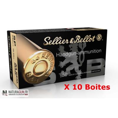 SELLIER & BELLOT - MUNITION - CAT C - 44 MAG. - 240 GR - SP - 765262 - X500