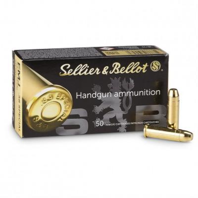 SELLIER & BELLOT - MUNITION - CAT B - 38 SPECIAL - 158 GR - FMJ - 3089 - X500