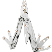 LEATHERMAN - MULTIFONCTIONS - PACK REV + ETUIS - STAINLESS - 832136