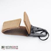 NATURAGUN® - MOUSQUETON - HAUTE RESISTANCE - NYLON - CLEF CROCHET - OLIVE