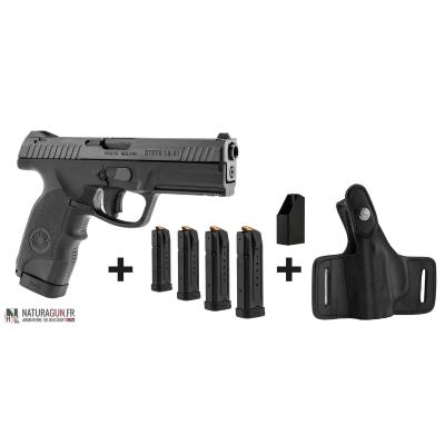 STEYR MANNLICHER - PISTOLET - CAT B - STEYR L-A1 - 9MM - PACK 4 CHARG. + HOLSTER