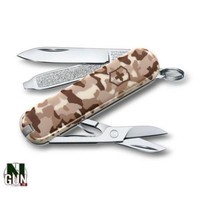 VICTORINOX - COUTEAU SUISSE - CLASSIC - CAMO DESERT - 7 FONCTIONS - 0.6223.941