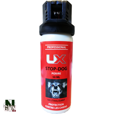 UX - BOMBE DEFENSE - CAT D - STOP DOG - POIVRE - CAPOT CLAPET - 50ML - 800027