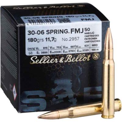 SELLIER & BELLOT - MUNITION - CAT C - 30.06 - FMJ - 11.7GR - 776797 - X50