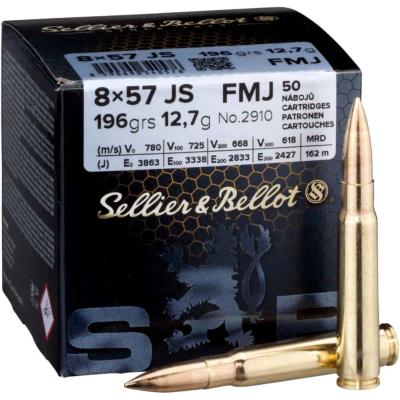 SELLIER & BELLOT - MUNITION - CAT C - 8X57 JS - 196 GR - FMJ - 776367 - X50