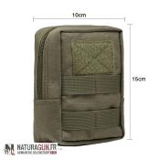 NATURAGUN® - POCHETTE - TACTIQUE MILITAIRE - EDC - MOLLE -OLIVE