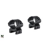 HAWKE - MONTAGE OPTIQUE - MATCH RING MOUNTS - D25.4 - R21 - BAS - WEAVER - 22112