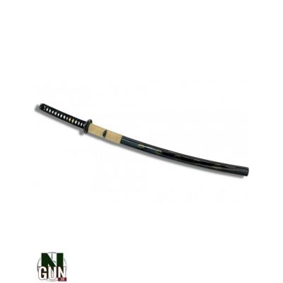 NATURAGUN® - KATANA - FORGE - NOIR LOGO EVENTAIL - LAME TRANCHANTE - 76CM - K164